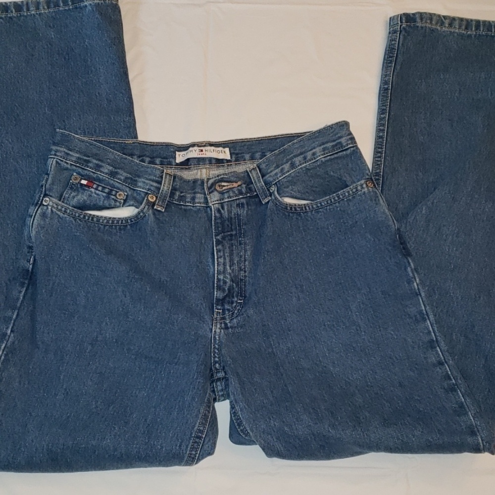 TOMMY Hilfiger High Waist 10" New Vtg 2002 6 EUC - Picture 2 of 8